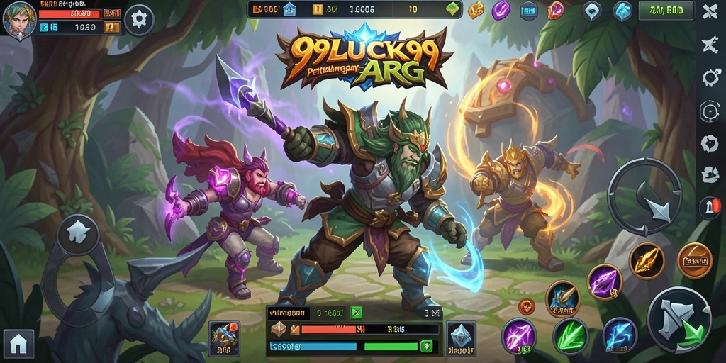 Tampilan gameplay seru dalam 99LUCK99 dengan pertarungan epik.