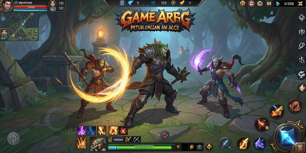 Tangkapan layar gameplay API288 yang menampilkan pertempuran seru.