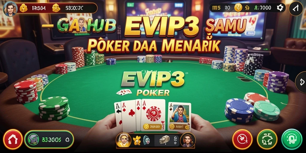 Tampilan gameplay seru di EVIP3 dengan antarmuka yang menarik.