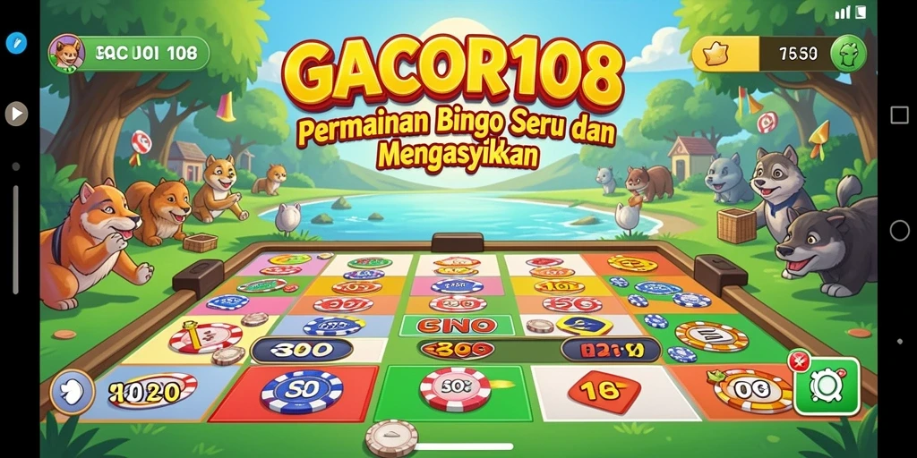 Screenshot GACOR108 menampilkan gameplay seru Bingo.