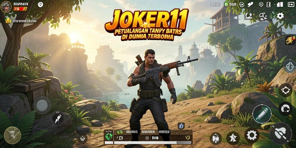 Tampilan gameplay JOKER11 memberikan sensasi jelajah dunia terbuka yang mencengangkan.