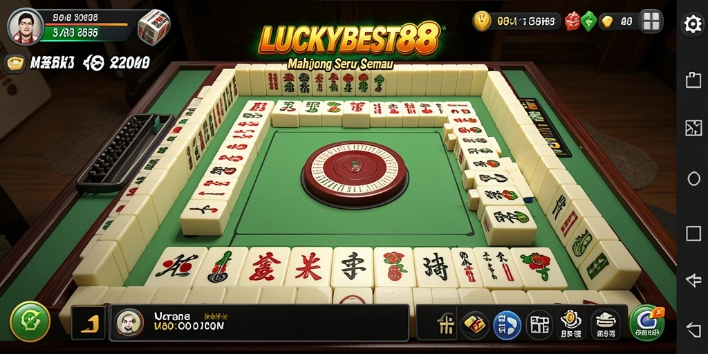 Tampilan menarik dari gameplay Mahjong di LUCKYBEST88.