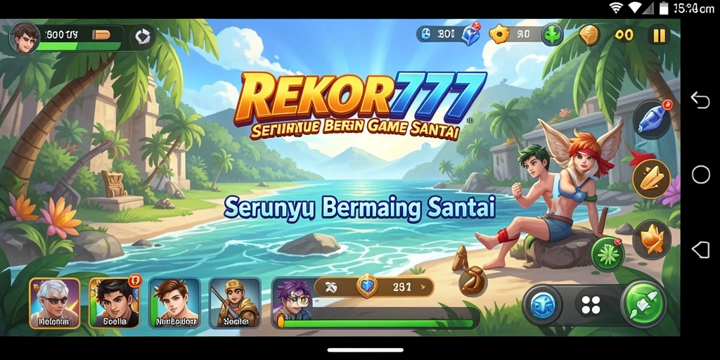 Tampilan screenshot utama menunjukkan gameplay santai yang menyenangkan.